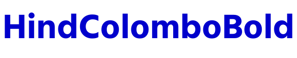 Hind Colombo Bold шрифт